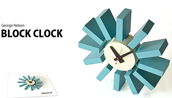 ウォールクロックBlock Clock