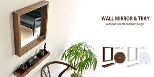 WALL MIRROR & TRAY (セット)