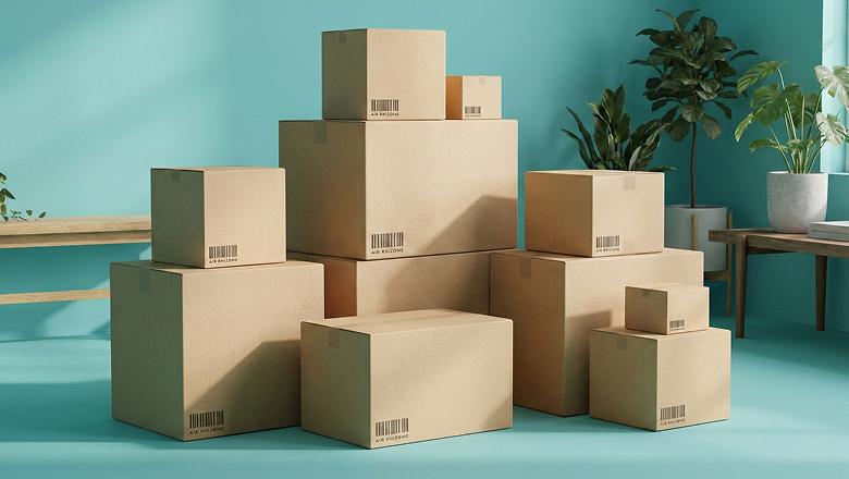 送料無料でお届けする梱包済みの家具やダンボール