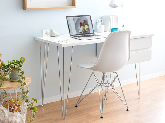 シンプルデザインデスク Toluca トルカ 1cm幅 北欧インテリア 家具の通販エア リゾーム