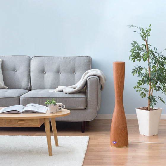 加湿器 大容量 アロマオイル対応 超音波式 タワー型11L ホワイト