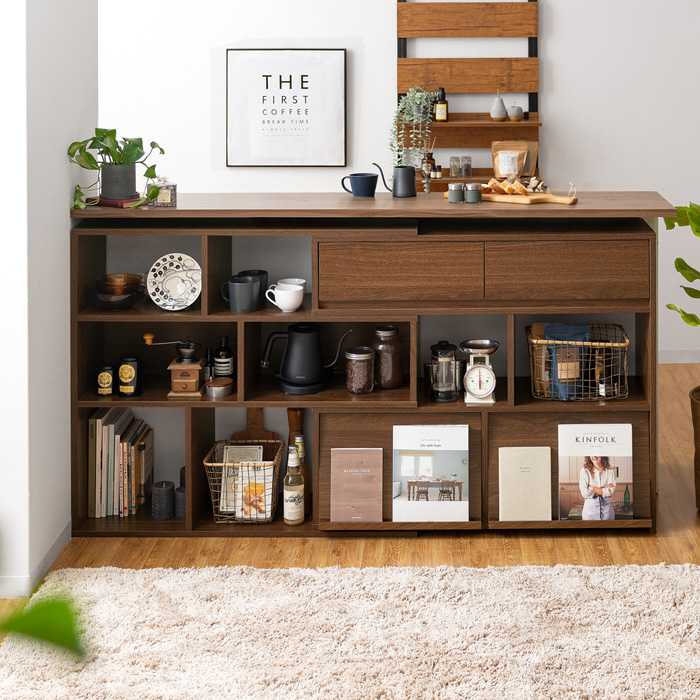 伸縮式キッチンカウンター下収納ラック Berte ベルテ 北欧インテリア 家具の通販エア リゾーム