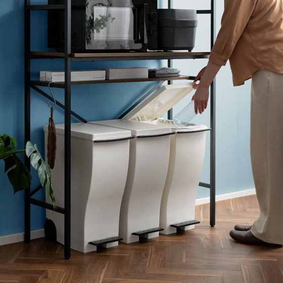 ゴミ箱上収納 Elena (エレナ) ワイドタイプ | 家具・インテリア通販