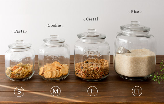 Glass Cookie Jar(ガラスクッキージャー) Mサイズ | エアリゾーム