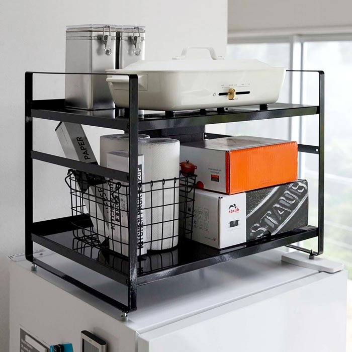 冷蔵庫上収納ラック Tower タワー 北欧インテリア 家具の通販エア リゾーム