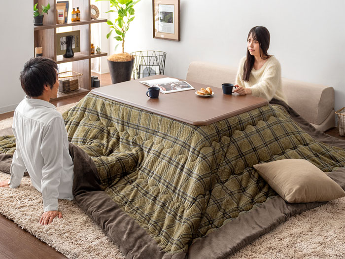 ローソファ対応 薄掛けこたつ布団 Karis(カリス) 正方形 240×240cm | 【公式】 エア・リゾーム インテリア・家具通販