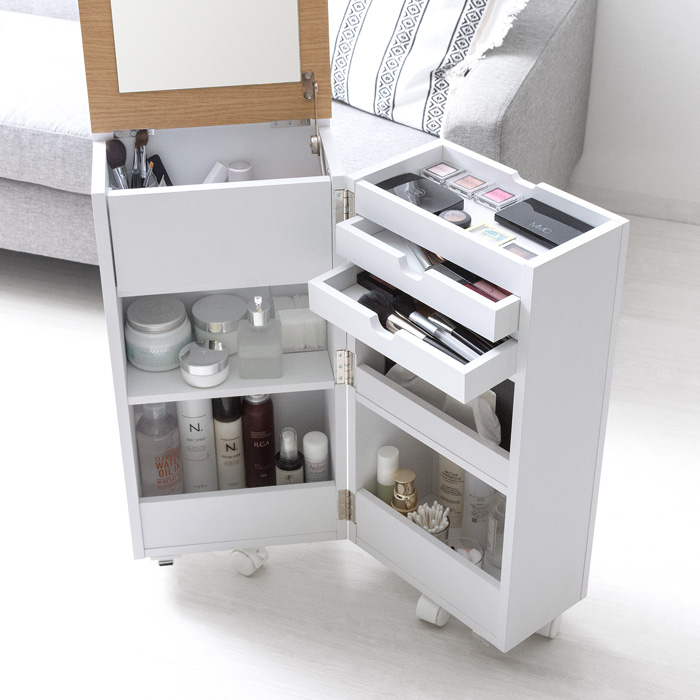 コンパクトコスメワゴン Karen(カレン) [本体完成品] | 家具