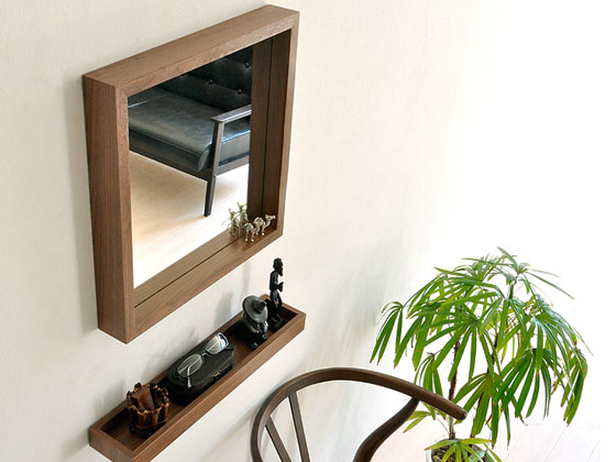 壁掛け鏡ミラー(ウォールミラー)単体｜北欧インテリア・家具の通販エア 