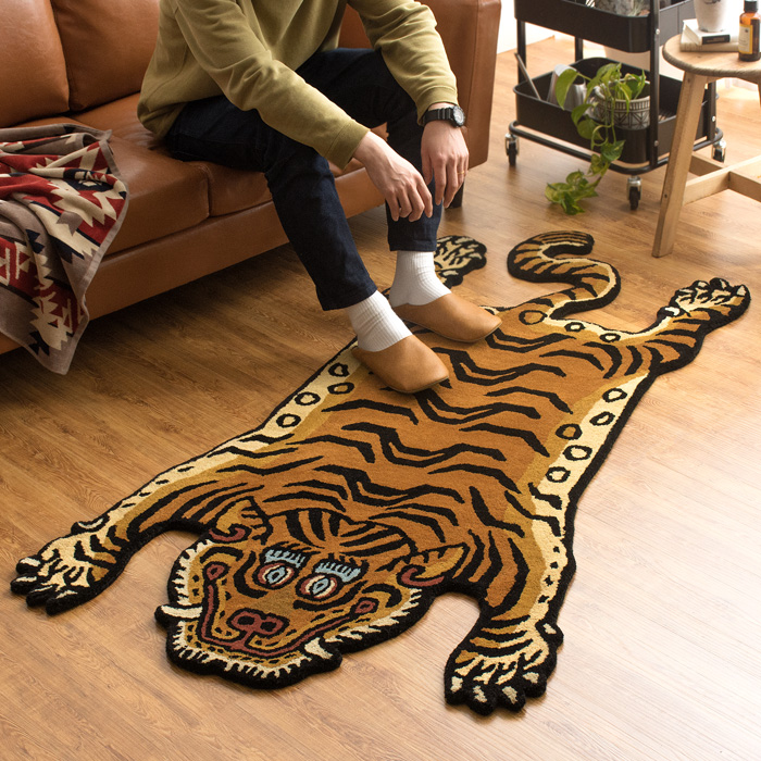 TIBETAN TIGER RUG(チベタンタイガーラグ) Sサイズ 60×100cm | 【公式