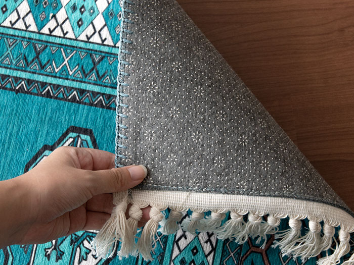 手織り絨毯風デザインラグ TURKMEN RUG〔トルクメンラグ〕 長方形 130 