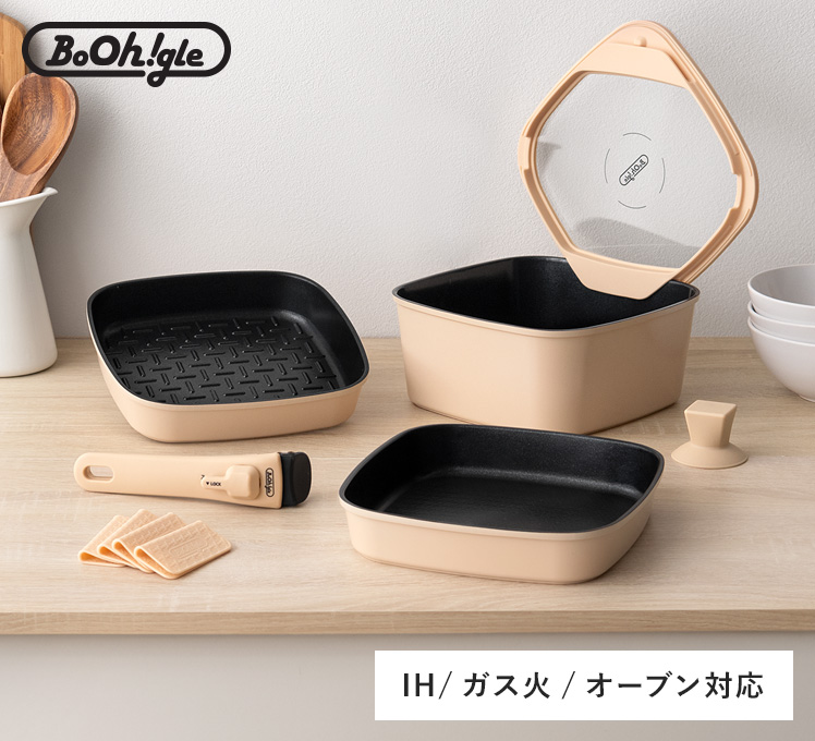 楽天市場】ボオグル 10点セット IH&ガス火 対応 四角 鍋