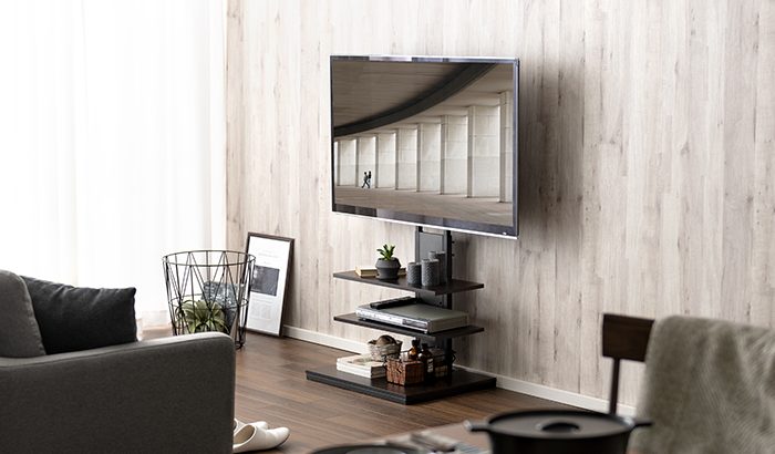 薄型テレビにおすすめのテレビスタンド５選！省スペースで簡単に設置できる