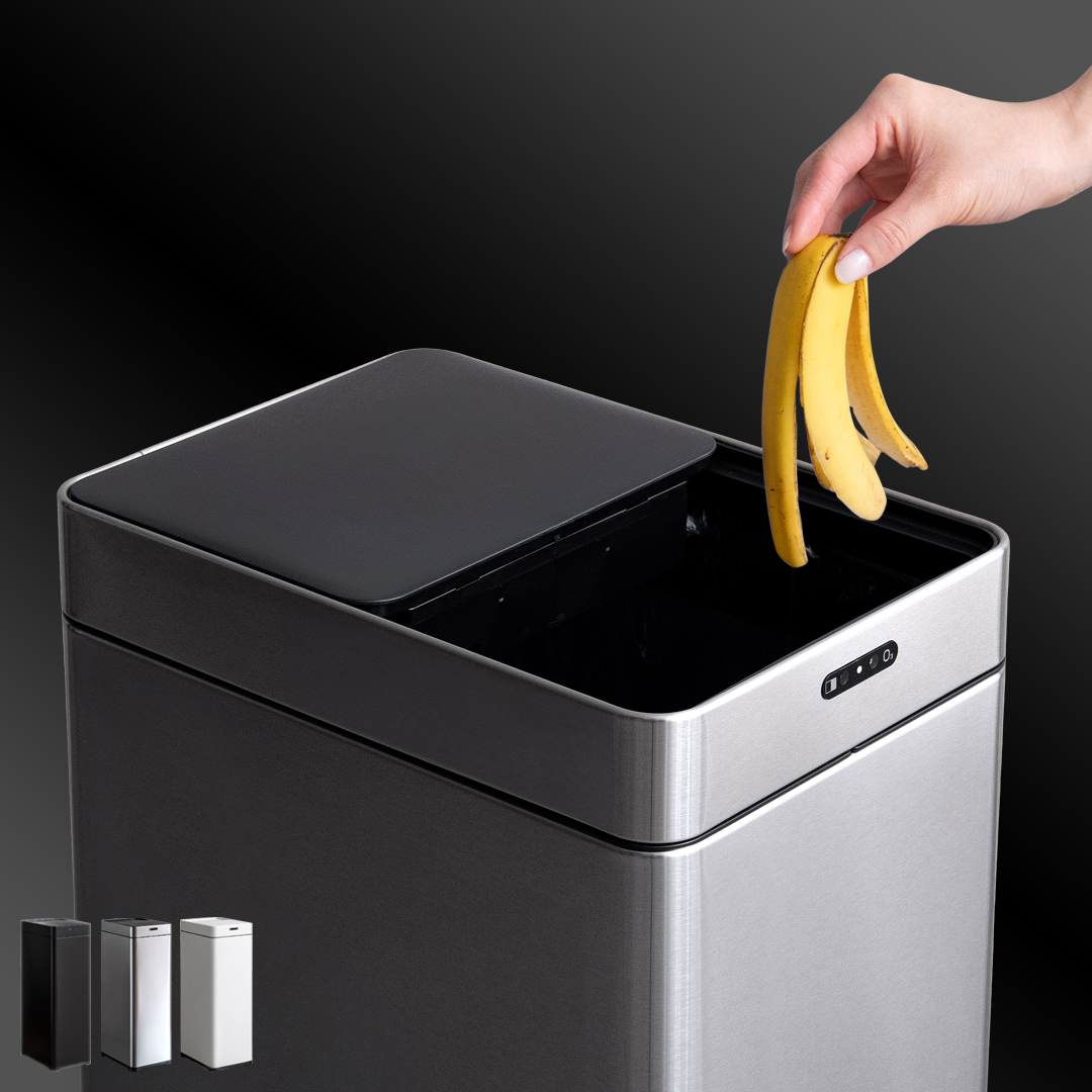 オゾン消臭機能付き自動開閉ダストボックス DeoM?lle(デオミューレ) 50L
