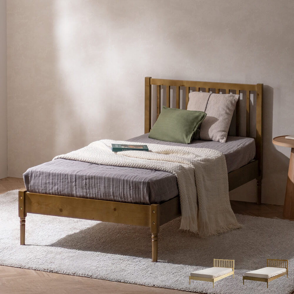 ナチュラルクラシックなベッド Oakly(オークリー)ベッドフレーム単体販売