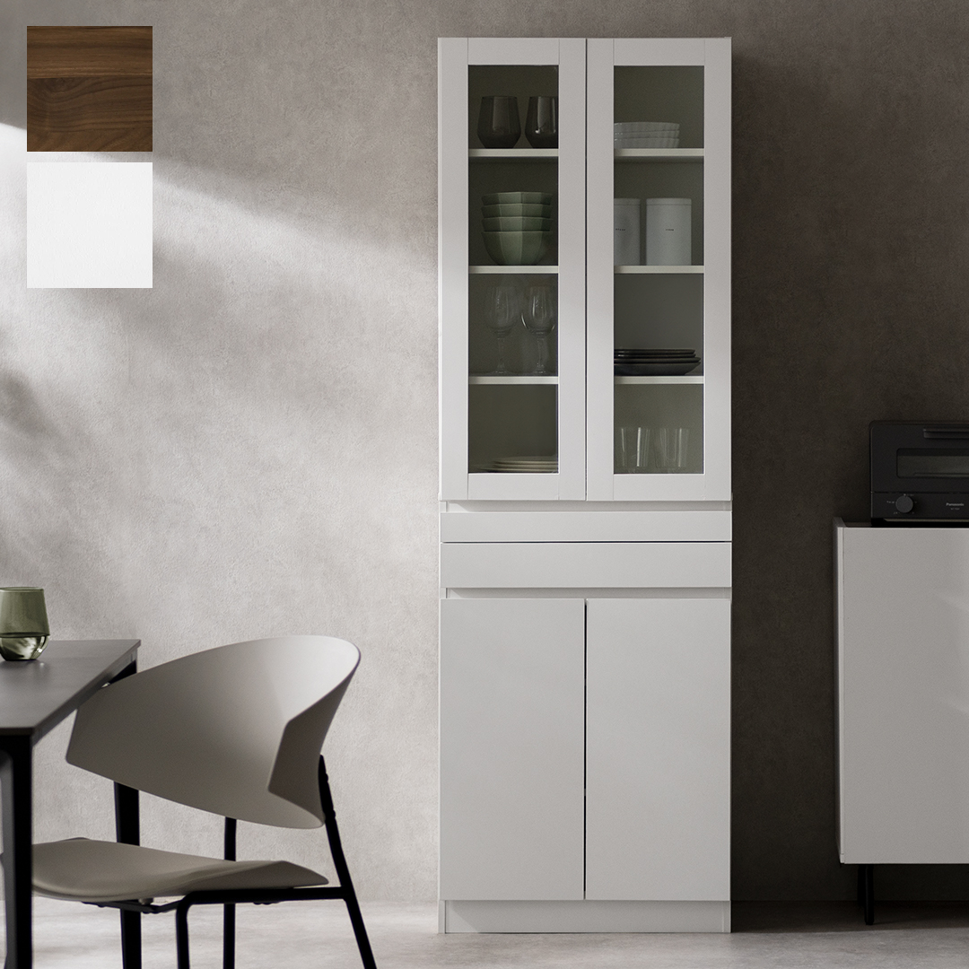 スライドテーブル付き食器棚 Fiora(フィオラ)