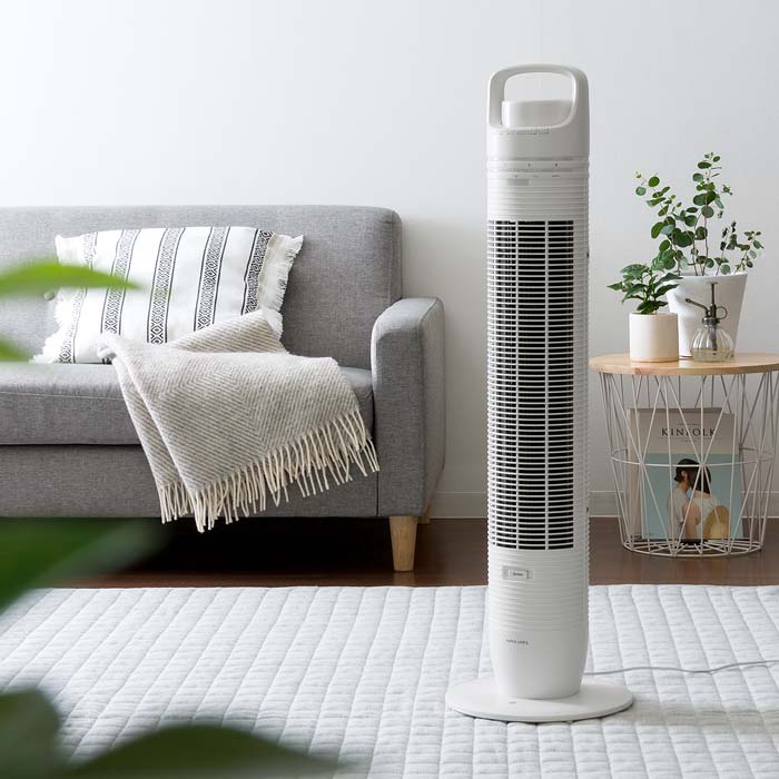 タワーファン 扇風機 LED TOWER FAN ブラック
