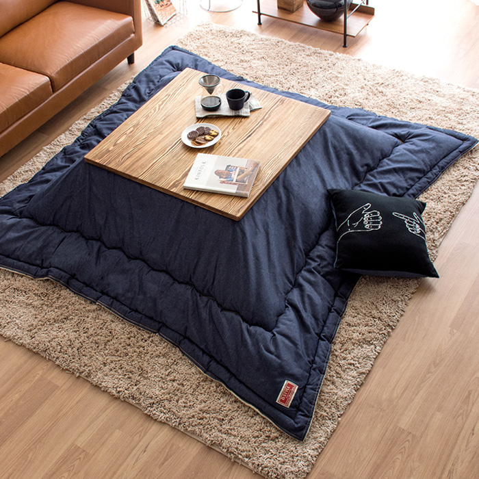 デニムこたつ掛け布団 Buransye(ブランシェ)薄掛けタイプ 正方形:190×190cm