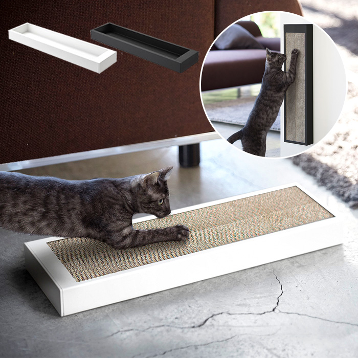 猫用爪とぎケース ペット用品 tower〔タワー〕 ブラック ホワイト