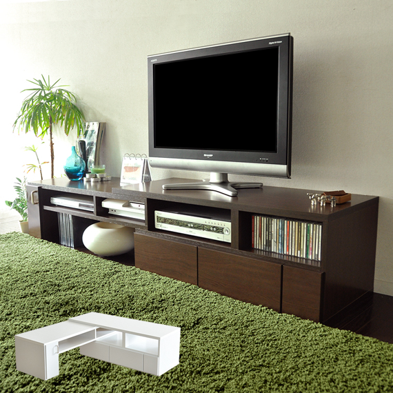 伸縮式テレビ台 完成品 Farinacea(ファリナセア)