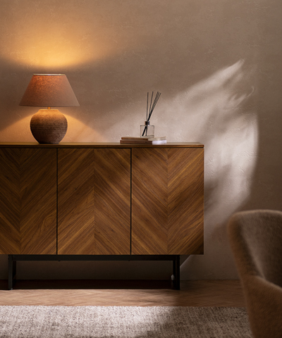 ヘリンボーン柄キャビネット Calme