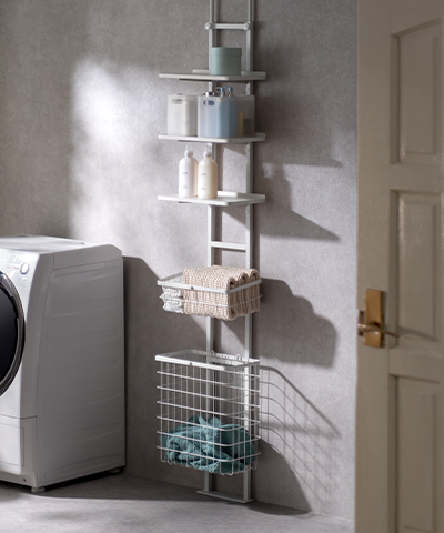 NEW　ランドリーラック　48cm幅　グレー NEW ランドリーラック 48cm幅 グレー 楽天市場】【1年保証&当店限定