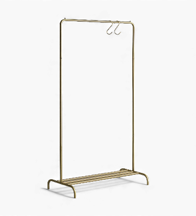 真鍮風ハンガーラック <br>MYRE　90cm幅