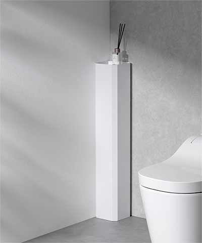 取っ手付きスリムトイレラックCURLIN(カーリン)