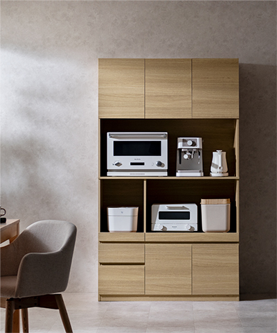 家電がたくさん置けるキッチンラック Aton(アトン)幅105cm