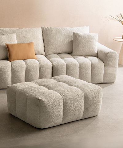 ブークレソファ Albi(アルビー)オットマン