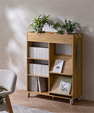 プランター付きブックシェルフ Plana(プラーナ)