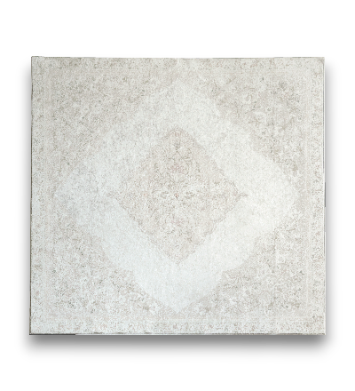 アラベスク模様のヴィンテージ風ラグ <br>Serein185×185