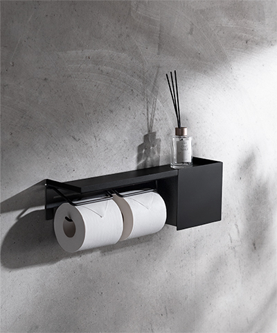 収納ケース付きペーパーホルダー <br>HOLDIN ダブルタイプ