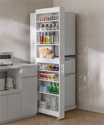 スペースを賢く使う隙間ワゴン <br>Slet12cm幅ハイタイプ