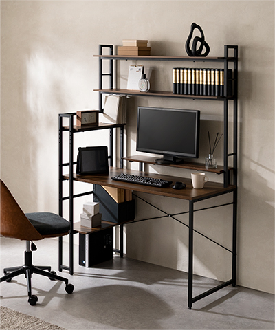 収納ラック一体柄デスク <br>TASKRA