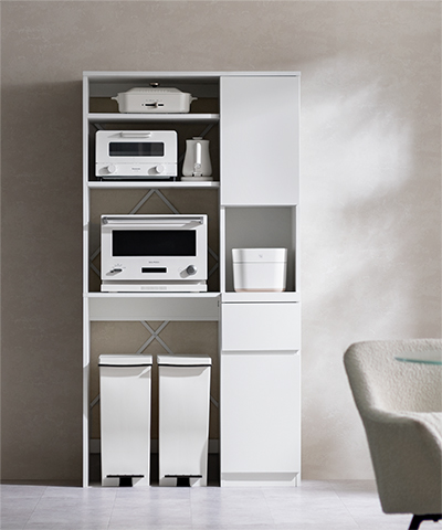 ゴミ箱収納キッチンボード <br>Elio