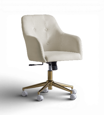 ベロア×ゴールドの大人かわいいデスクチェア MELT（メルト）