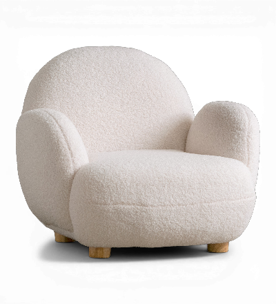 もこもこブークレのキッズソファ