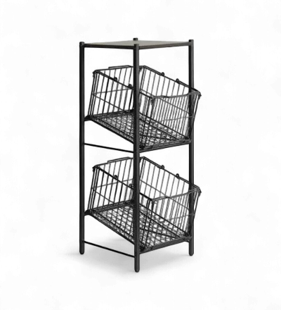 棚付きランドリーバスケット ALCO (アルコ) 2段タイプ