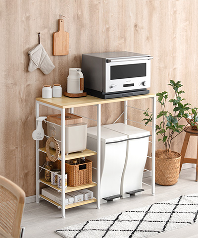 おしゃれなキッチン収納でお部屋のアクセントに。家具