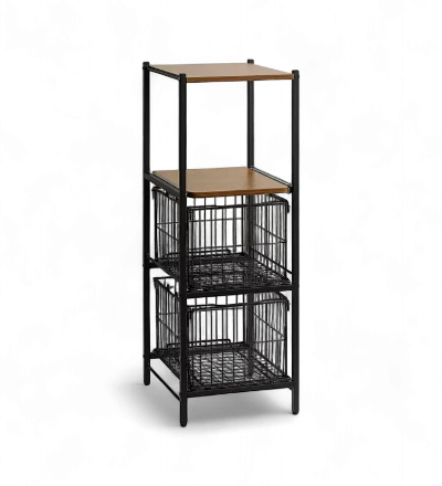 スリム隙間収納ラック <br>emery ロータイプ