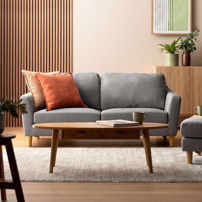 おしゃれで人気な2人掛けソファ(グレー)。家具・インテリア通販