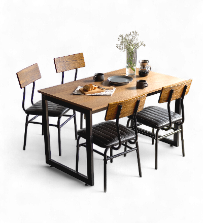 ヴィンテージ風ダイニング5点セット Levi(リーバイ)