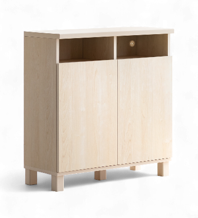 木製花柄キャビネット ブレス 80キャビネット OAK(W80×D40.5×H110cm)税込￥177,000