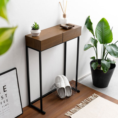 A34243 サイドテーブル コンソールテーブル 玄関テーブル 花台 電話台 アンティーク調デザイン コンソール 幅60×奥行30×80cm コンソールテーブル 玄関テーブル 飾り棚