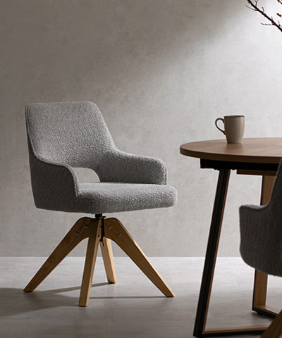 回転ダイニングチェア2脚入り Oria(オリア)2脚セット