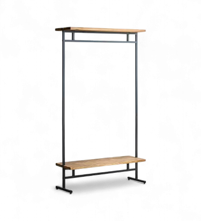 ヴィンテージウッドハンガーラック Lewis〔ルイス〕90cm幅ワイドタイプ