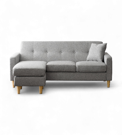 3人掛けカウチソファ L字 切り離し可能 極厚ウレタン rond