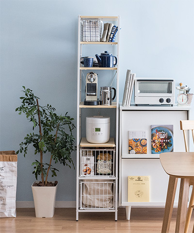 スリム隙間収納ラック emery (エメリー) ハイタイプ