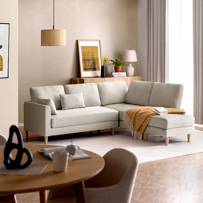 インディペンデント ベージュ ファブリック コーナーソファ インディペンデント ベージュ ファブリック コーナーソファ