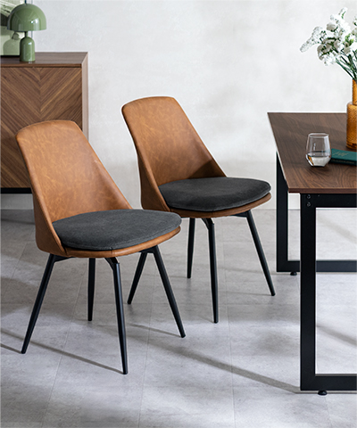 ダイニングチェア <br>Roel 2脚セット販売